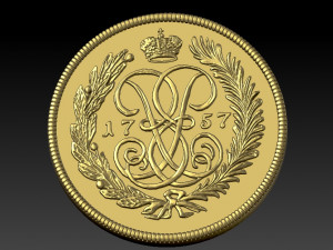 coin st george the victorious 3d 3D 模型