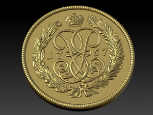 coin st george the victorious 3d 3D 模型