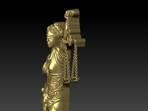 statue of the law of themis 3d 3D प्रिंट मॉडल