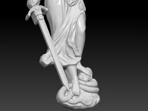 statue of the law of themis 3d 3D Print Model
