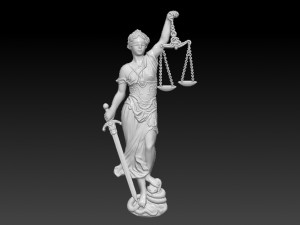statue of the law of themis 3d 3D प्रिंट मॉडल