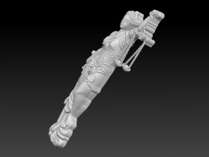 statue of the law of themis 3d 3D Print Model
