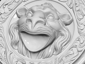 lion head animal 3D-Druckmodell