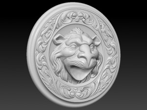 lion head animal 3D-Druckmodell