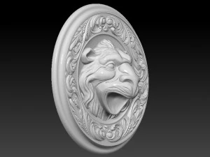 lion head animal 3D Print Model