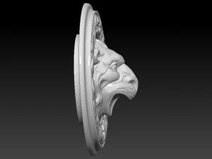 lion head animal 3D Print Model