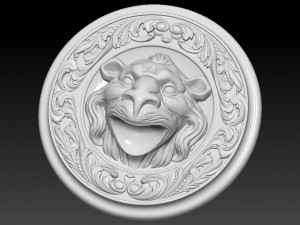 lion head animal 3D-Druckmodell