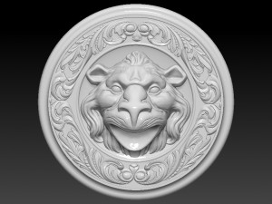 lion head animal 3D-Druckmodell