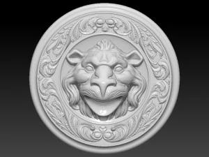 lion head animal 3D Print Model