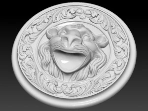 lion head animal 3D Print Model