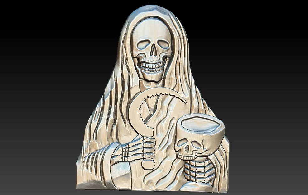death skull 3d 3D Print Model .c4d .max .obj .3ds .fbx .stl .blend 
