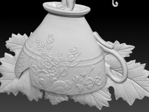 woman fairy girl on a mug 3d 3D Print Model