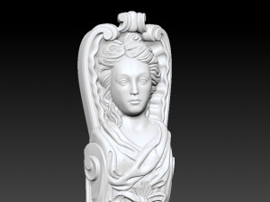 statue of a woman caryatid 3Dプリントモデル