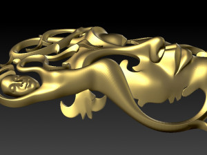 mask girl woman for cnc open model Modelo de impresión 3D