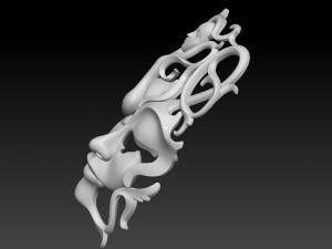 mask girl woman for cnc open model Modelo de impresión 3D