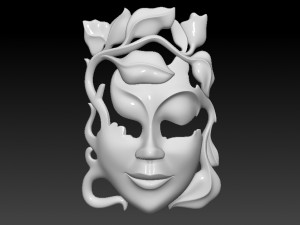 Mask girl woman 3D Print Model