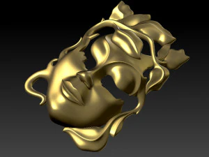 Mask girl woman 3D Print Model