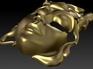 Mask girl woman 3D Print Model