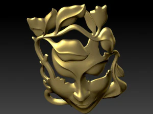 Mask girl woman 3D Print Model