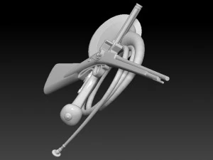 Rifle 3d 3D Model