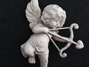 एंजल बेबी क्यूपिड पेंडेंट 3D प्रिंट मॉडल