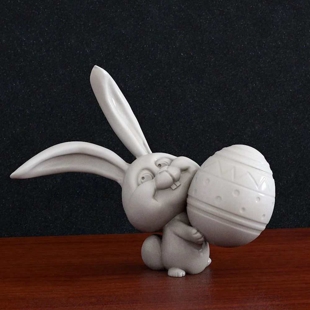 Easter bunny 3D Print Model .c4d .max .obj .3ds .fbx .stl .blend 