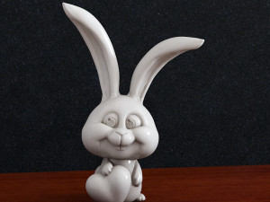 St Valentine rabbit heart 3D Print Models