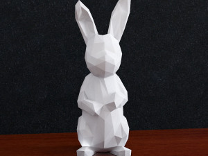 Low Poly rabbit 3Dプリントモデル