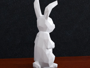Low Poly rabbit 3Dプリントモデル