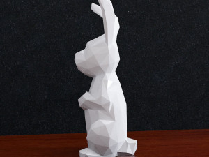 Low Poly rabbit 3Dプリントモデル
