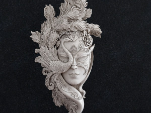 Mask girl Modèles 3D en vedette