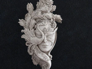 Ragazza mascherata Modello di stampa 3D