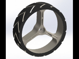golf cart wheel 265 mm 3D Model