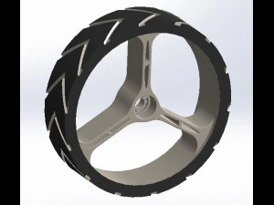 roda de carrinho de golfe 265 mm Modelo 3D