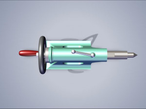 tailstock of lathe machine 3D Model