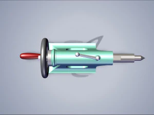 tailstock of lathe machine 3D Model