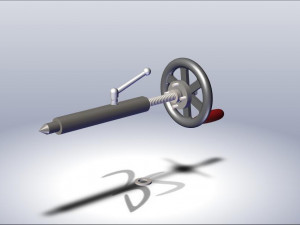 tailstock of lathe machine 3D Model