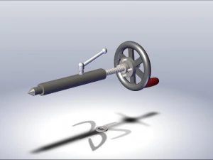 tailstock of lathe machine 3D Model