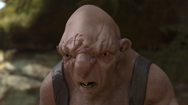 GUILLE THE TROLL 3D 模型 .c4d .max .obj .3ds .fbx .stl .blend 