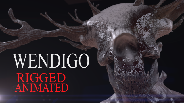 WENDIGO 3D Модель .c4d .max .obj .3ds .fbx .stl .blend 