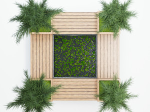 interior palm garden 3D Model