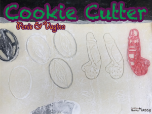cutter cookie puss and penis 3D Model