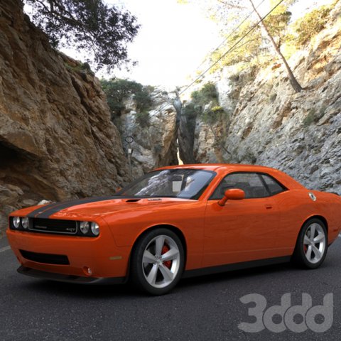 dodge challenger srt8 Modèle 3D .c4d .max .obj .3ds .fbx .stl .blend 