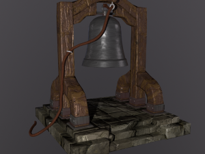 stylized bell Model 3D