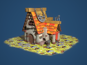 stylized blacksmith workshop 3D 模型