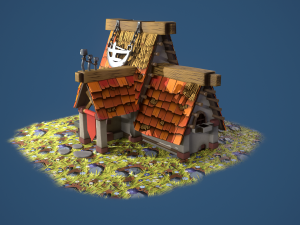 stylized blacksmith workshop 3D 模型