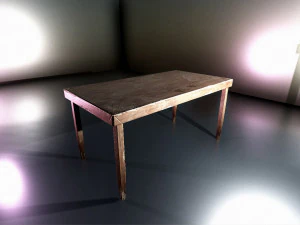 russian old table 3D Model