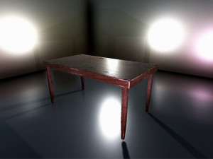 russian old table 3D 模型
