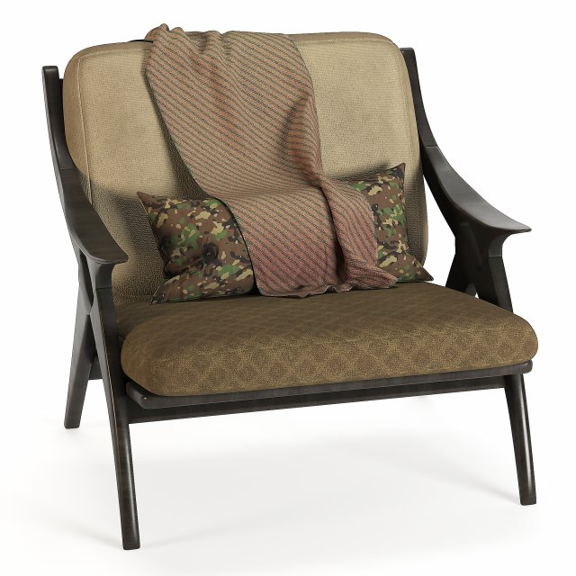 mid modern century chair Modèle 3D .c4d .max .obj .3ds .fbx .stl .blend 