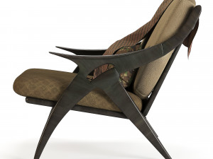 mid modern century chair Modèle 3D